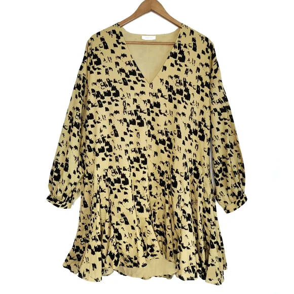 EUC Anine Bing Peyton Dress Painterly Leo Medium - Picture 6 of 10